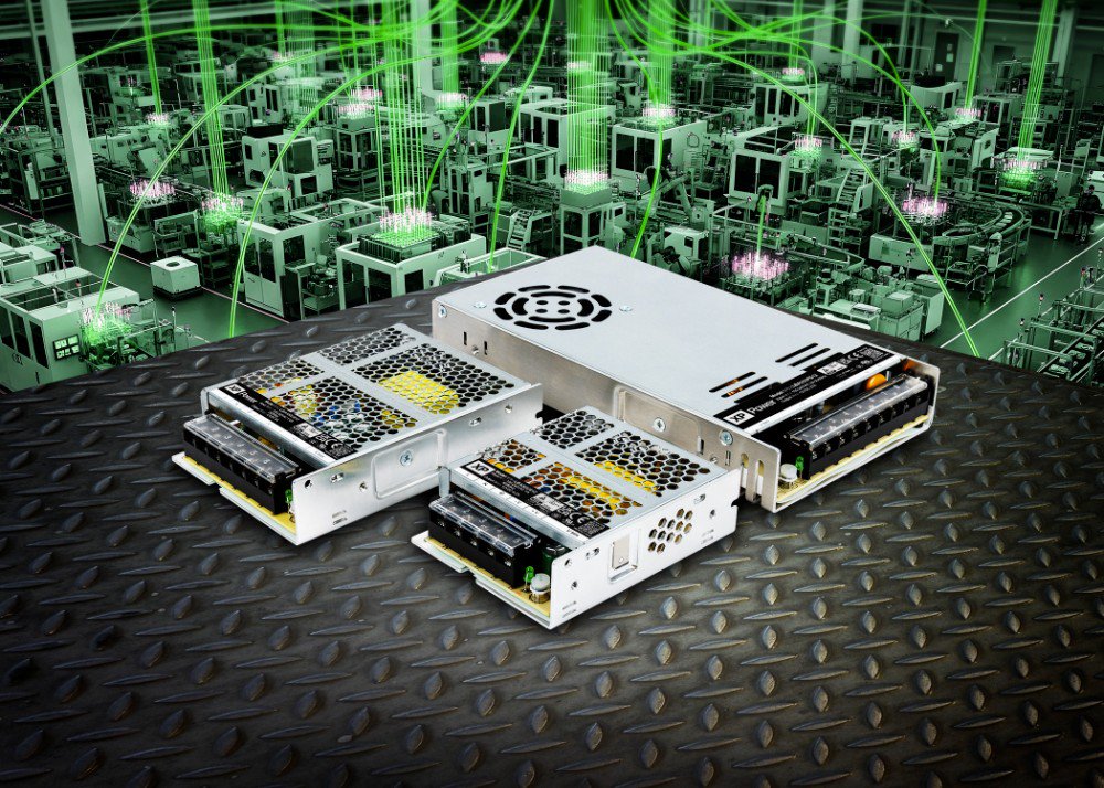 紧凑型35W至350W AC-DC电源，提升严苛工业应用的系统可靠性